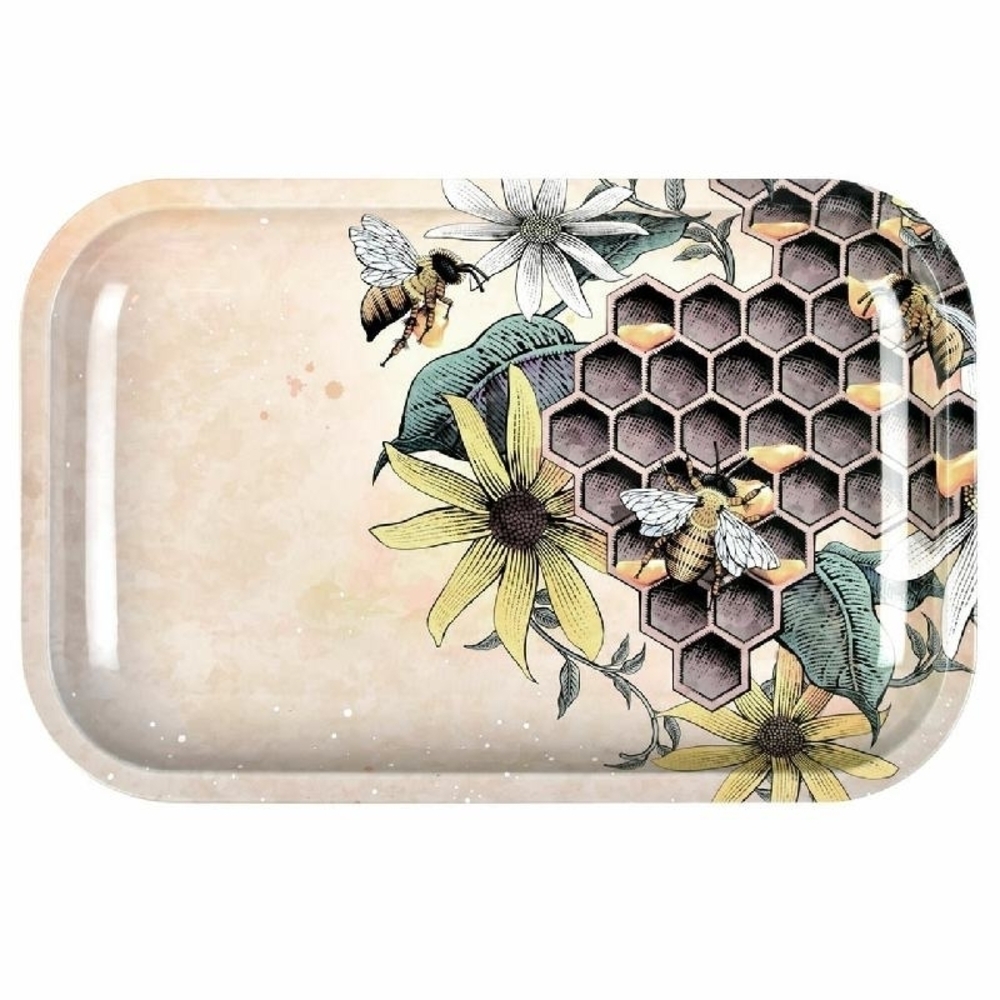 Floral Honeycomb Rolling Tray